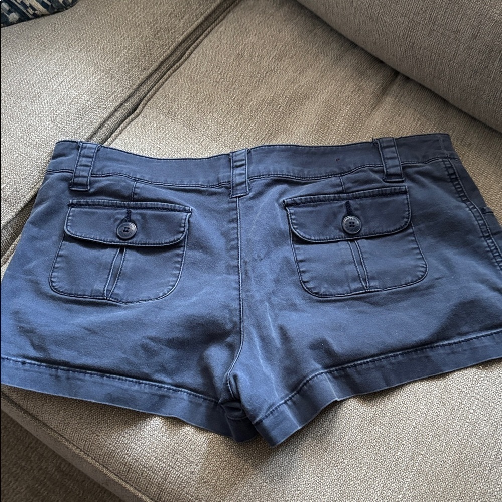 Mossimo Supply Co. Dark Blue Cotton Shorts - Picture 2 of 3